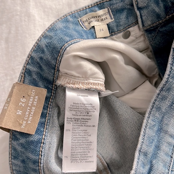 NWT Madewell The Curvy Perfect Vintage Jean in Ellicott Wash - Picture 8 of 12